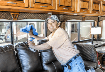 Full interior and exterior RV detail